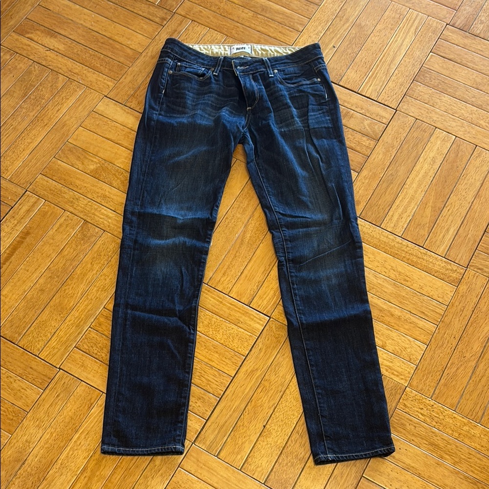 PAIGE Blue Slim Jeans Classic Indigo Wash